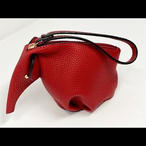 Novelty Red Elephant Purse